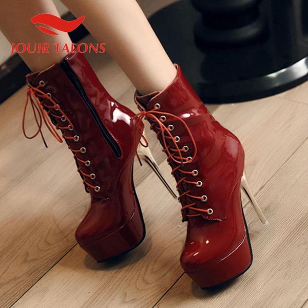 boots jouir talons big size 40 women shoes thin high heels cross-tied platform round toe zipper solid autumn ankle, Black
boots jouir talons big size 40 women shoes thin high heels cross-tied platform round toe zipper solid autumn ankle, Black