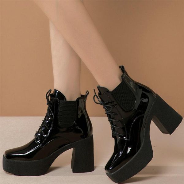 2020 mary janes women lace up genuine leather chunky high heels ankle boots female square toe platform pumps shoes casual shoes, Black
2020 mary janes women lace up genuine leather chunky high heels ankle boots female square toe platform pumps shoes casual shoes, Black