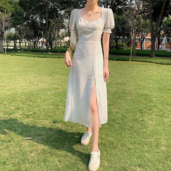 polka dot dress summer split dress puff sleeve high waist elegant vestidos mujer plus size dresses summer puff sleeve cloth, Black;gray
polka dot dress summer split dress puff sleeve high waist elegant vestidos mujer plus size dresses summer puff sleeve cloth, Black;gray