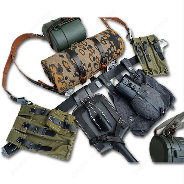 outdoor hats wwii german army soldier equipment mp40/p38 canvas field gear package combination collection war reenactments, Black;white
outdoor hats wwii german army soldier equipment mp40/p38 canvas field gear package combination collection war reenactments, Black;white