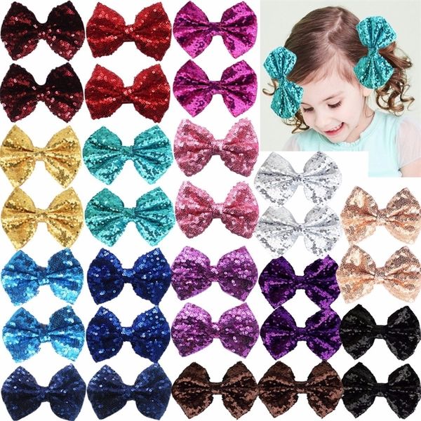 party festival girls sparkling bows clips-30 piece glitter sequins 4" hair bows alligator hair clips for kids baby child lj201226, Slivery;white
party festival girls sparkling bows clips-30 piece glitter sequins 4" hair bows alligator hair clips for kids baby child lj201226, Slivery;white