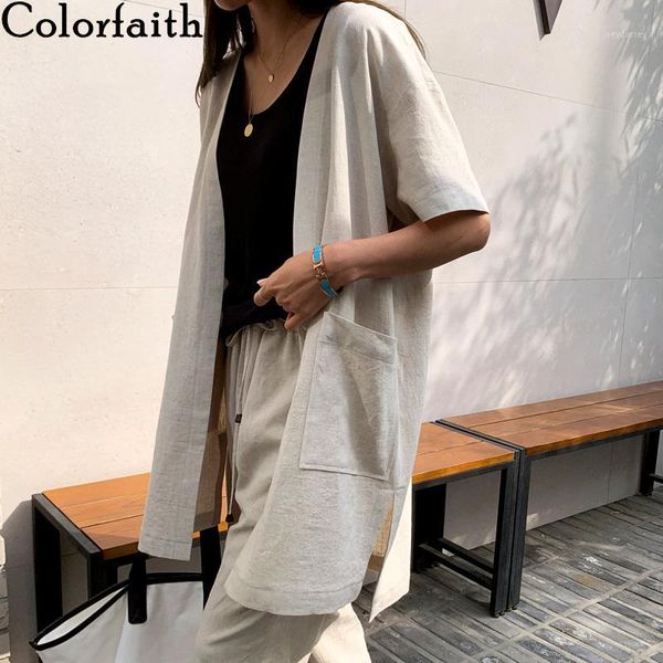 colorfaith new 2020 women summer blouse shirts casual pockets vintage minimalist fashionable slit loose open stitch bl60221, White
colorfaith new 2020 women summer blouse shirts casual pockets vintage minimalist fashionable slit loose open stitch bl60221, White