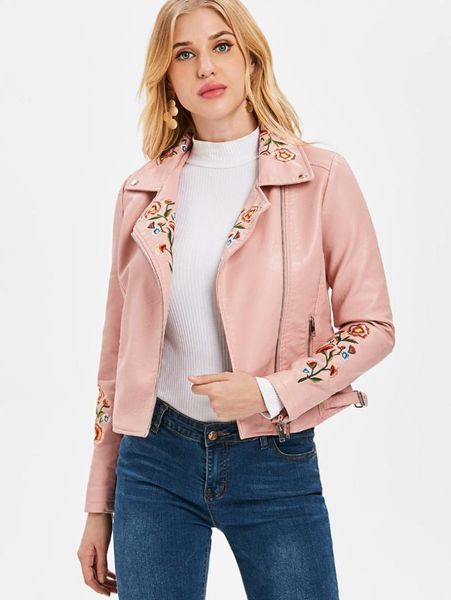 2018 women zipper floral patched jackets turn-down collar zipper embroidery short jackets casual autumn winter coats outwear1, Black;brown
2018 women zipper floral patched jackets turn-down collar zipper embroidery short jackets casual autumn winter coats outwear1, Black;brown