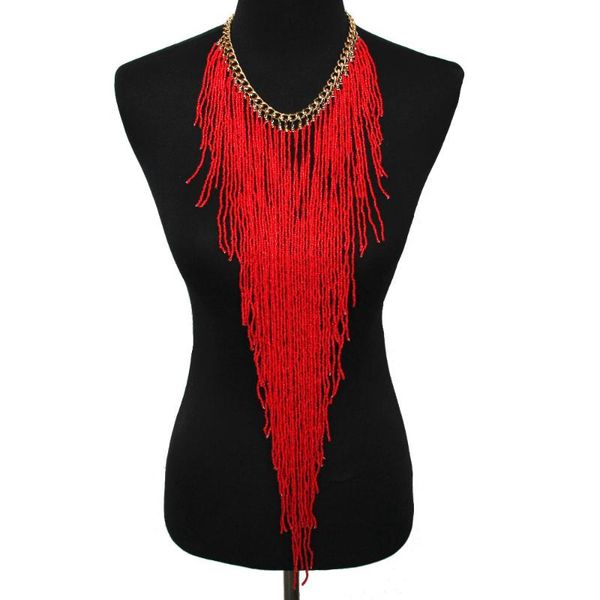 chokers uken bohemian style women fashion handmade resin bead long tassel link chain charm statement choker necklace jewelry, Golden;silver
chokers uken bohemian style women fashion handmade resin bead long tassel link chain charm statement choker necklace jewelry, Golden;silver