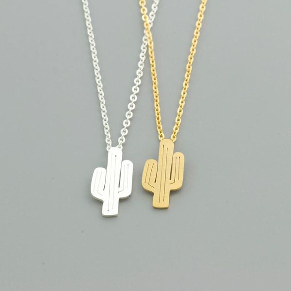 pendant necklaces stainless steel cactus necklace link chain clavicle chains statement women jewelry with card wish gifts, Silver
pendant necklaces stainless steel cactus necklace link chain clavicle chains statement women jewelry with card wish gifts, Silver