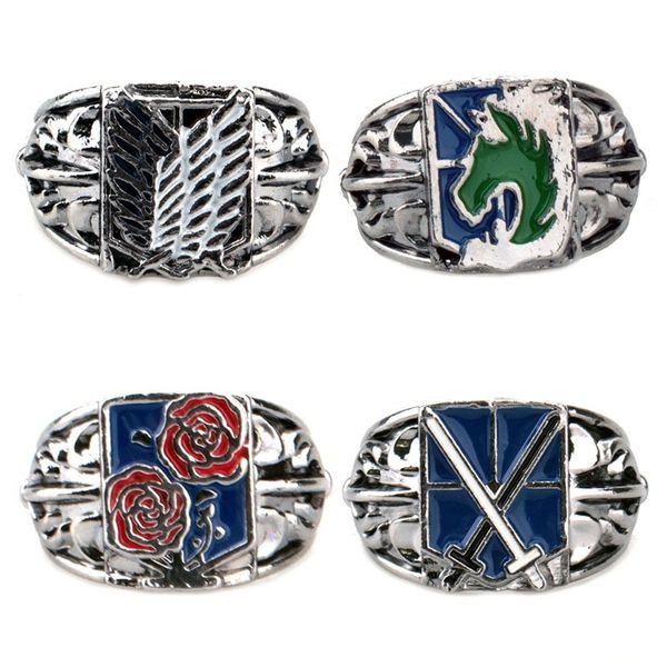 anime attack on titan rings wings of liberty flag stainless steel finger rings for women man ring jewelry accessories, Slivery;golden
anime attack on titan rings wings of liberty flag stainless steel finger rings for women man ring jewelry accessories, Slivery;golden