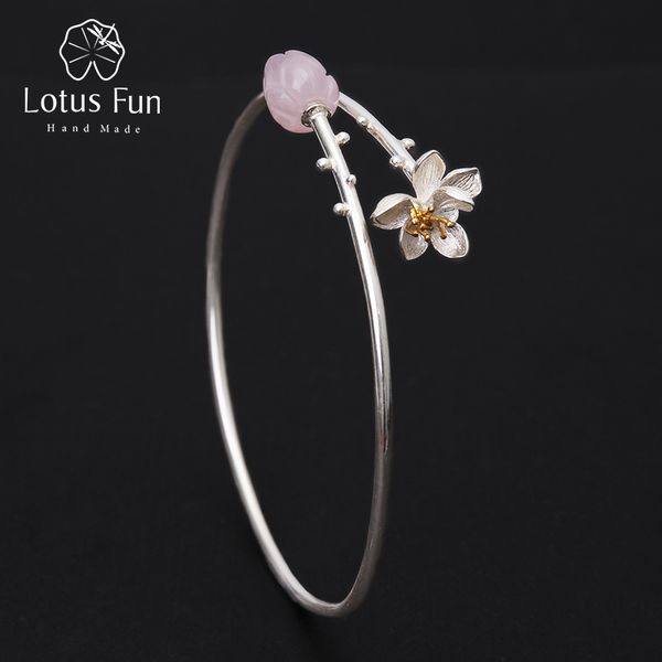 lotus fun real 925 sterling silver natural rose quartz handmade fine jewelry delicate lotus whisper design bangle for women 1028, Black
lotus fun real 925 sterling silver natural rose quartz handmade fine jewelry delicate lotus whisper design bangle for women 1028, Black