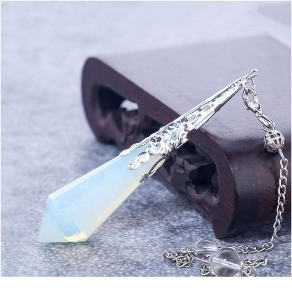 natural stone pendulum for dowsing quartz opalite opal pendulos sacred geometry healing crystals pendant jllbhd, Black
natural stone pendulum for dowsing quartz opalite opal pendulos sacred geometry healing crystals pendant jllbhd, Black