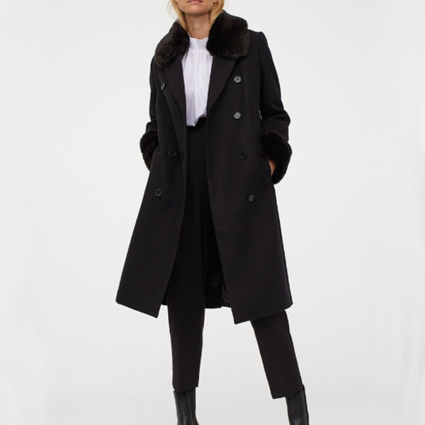 women's wool & blends malina faux fur collar coats women fashion loose double breasted jackets elegant tie belt female ladies js, Black
women's wool & blends malina faux fur collar coats women fashion loose double breasted jackets elegant tie belt female ladies js, Black
