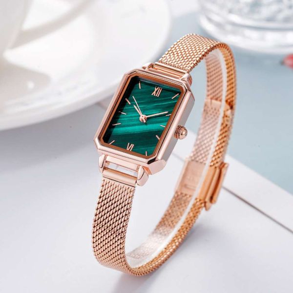new fashion trend small fresh malachite green square watch quartz woman's favorite ing, Silver
new fashion trend small fresh malachite green square watch quartz woman's favorite ing, Silver