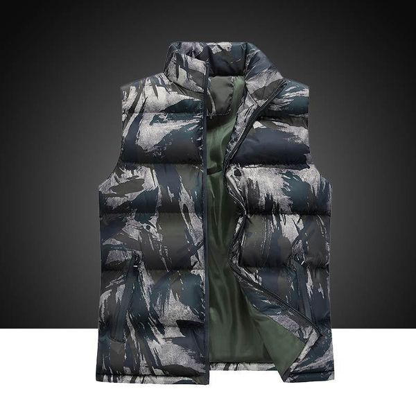 vest winter new korean fashion camouflage cool shoulder warm down cotton jacket men's coat, Black;white
vest winter new korean fashion camouflage cool shoulder warm down cotton jacket men's coat, Black;white