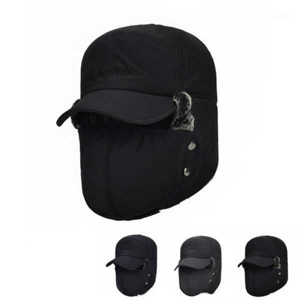 cycling caps & masks fashion warm men's winter hat thicken balaclava cotton fur ear protection face bomber hats thermal windproof ski c, Black
cycling caps & masks fashion warm men's winter hat thicken balaclava cotton fur ear protection face bomber hats thermal windproof ski c, Black