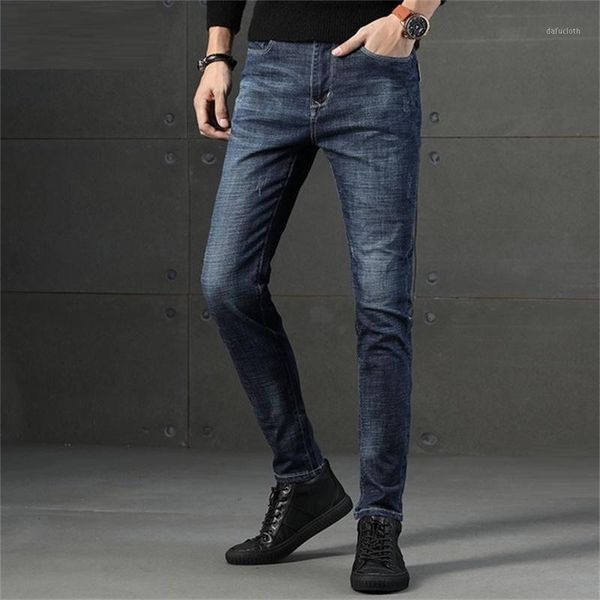 2019 men's fall winter pants jeans brand youth edition stretch slim pencil pants1, Blue
2019 men's fall winter pants jeans brand youth edition stretch slim pencil pants1, Blue
