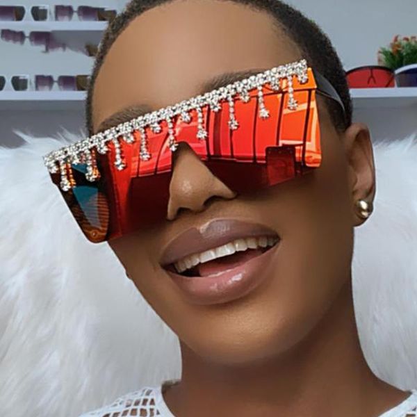 sunglasses fashion square oversize diamond colorful women 2021 brand design flat sun glasses retro one-piece goggles uv400, White;black
sunglasses fashion square oversize diamond colorful women 2021 brand design flat sun glasses retro one-piece goggles uv400, White;black