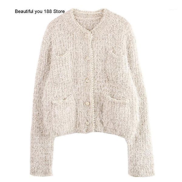 silver tassel pearl knitted cardigan women's early autumn loose short with thin long sleeve sweater1, White
silver tassel pearl knitted cardigan women's early autumn loose short with thin long sleeve sweater1, White