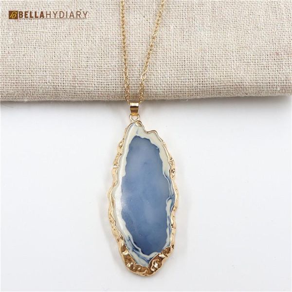 bellahydiary boho vintage blue resin necklace women gold color chain necklaces for female handmade collar clavicle jewelry 2020, Silver
bellahydiary boho vintage blue resin necklace women gold color chain necklaces for female handmade collar clavicle jewelry 2020, Silver
