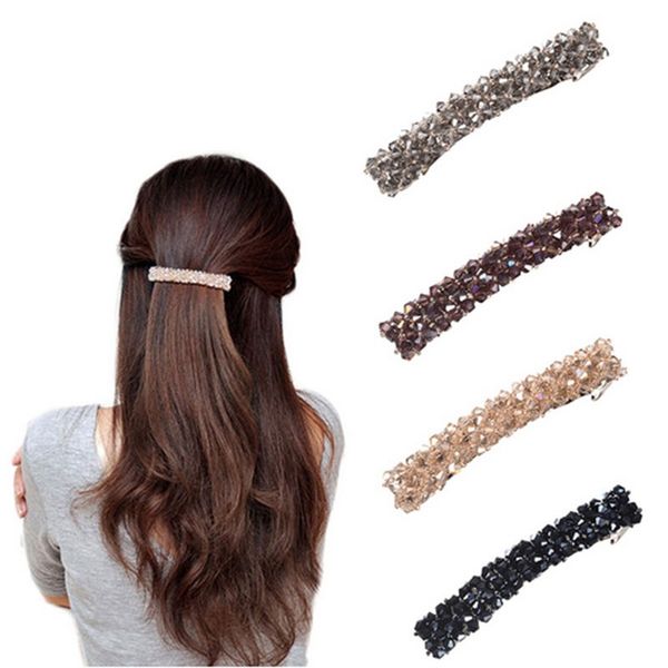 fashion 7 colors korean crystal hair clips elegant women barrettes hairpins hairgrips headwear hair accessories 0668, Black;brown
fashion 7 colors korean crystal hair clips elegant women barrettes hairpins hairgrips headwear hair accessories 0668, Black;brown