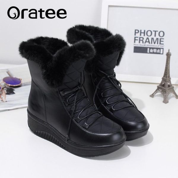 shoes women boots solid slip-on soft cute women snow boots round toe flat with winter fur ankle, Black
shoes women boots solid slip-on soft cute women snow boots round toe flat with winter fur ankle, Black