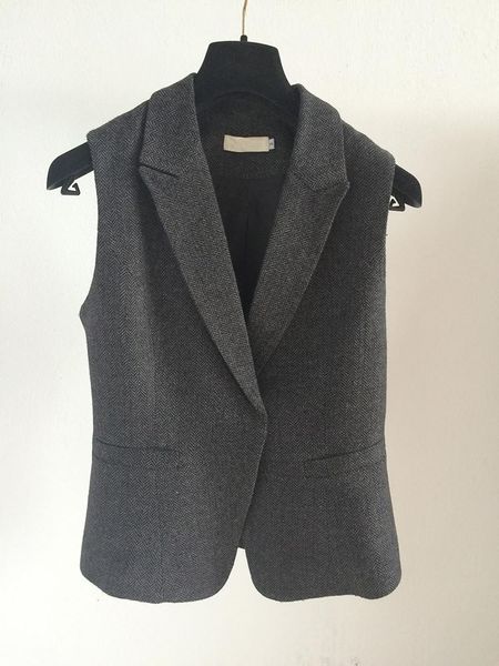 women woolen suit vest office lady fashion gray wool suit vest female autumn spring waistcoat all match outerwear1, Black;white
women woolen suit vest office lady fashion gray wool suit vest female autumn spring waistcoat all match outerwear1, Black;white