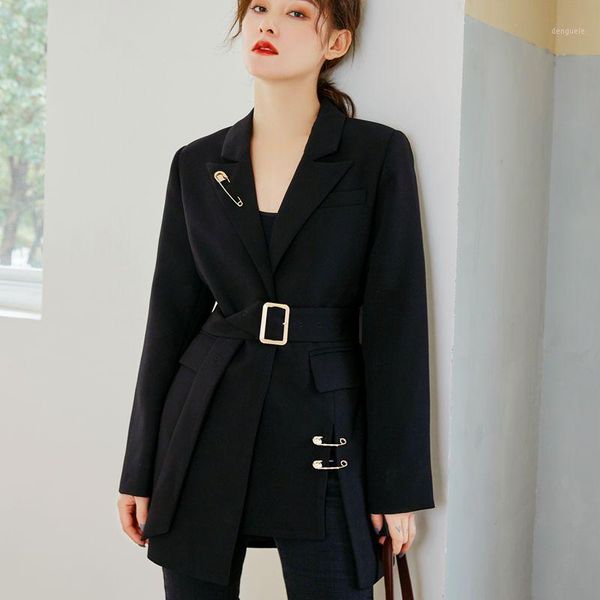 zcsmll 2020 black suit jacket women's autumn fashion french design sense is thin, a buckle temperament small suit1, White;black
zcsmll 2020 black suit jacket women's autumn fashion french design sense is thin, a buckle temperament small suit1, White;black