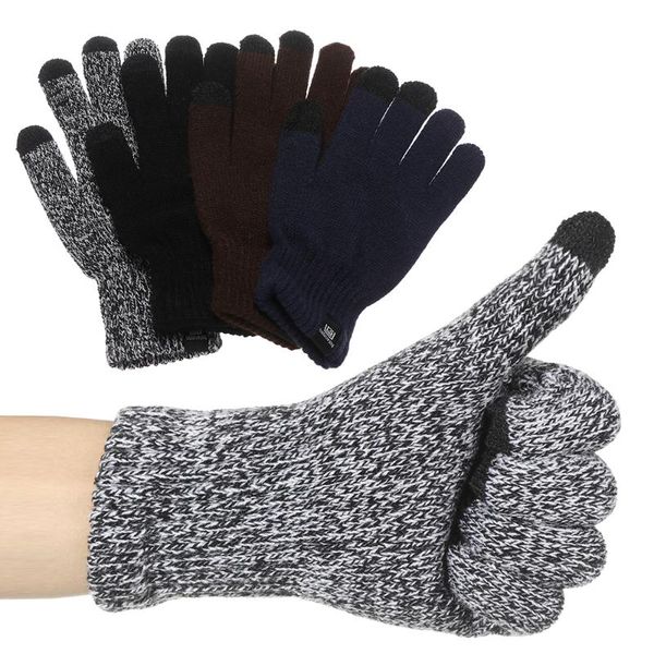 five fingers gloves 1 pair autumn winter sport cycling mittens knitted wool touch screen men warm short plush lining full finger, Blue;gray
five fingers gloves 1 pair autumn winter sport cycling mittens knitted wool touch screen men warm short plush lining full finger, Blue;gray
