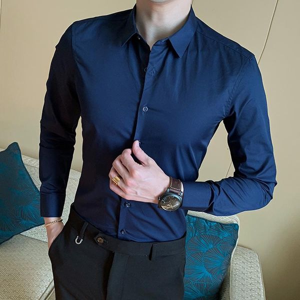 2021 brand new men shirt male dress shirts striped men's casual long sleeve business formal plaid shirt camisa social, White;black
2021 brand new men shirt male dress shirts striped men's casual long sleeve business formal plaid shirt camisa social, White;black