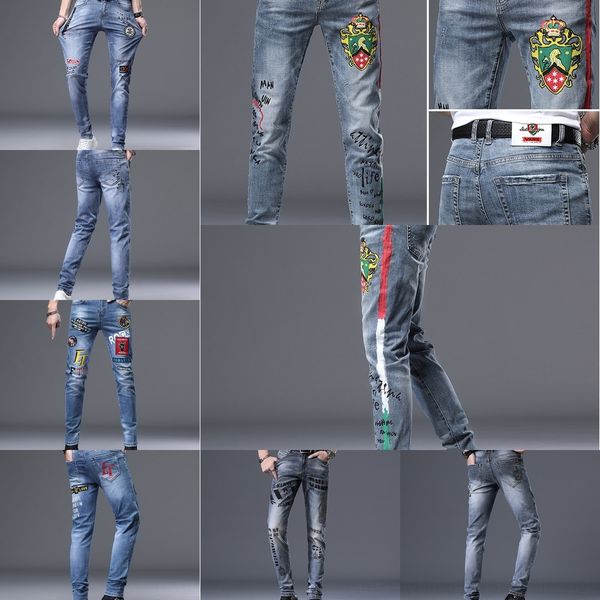 faijb print summer jeans men's stretch wear trend diamond men's leggings street tight pants jeans tight pantsfashion loose slim fi, Blue
faijb print summer jeans men's stretch wear trend diamond men's leggings street tight pants jeans tight pantsfashion loose slim fi, Blue