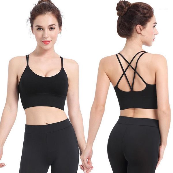 gym clothing women sports bra backless fitness yoga running breathable crop sportswear push up1, White;black
gym clothing women sports bra backless fitness yoga running breathable crop sportswear push up1, White;black