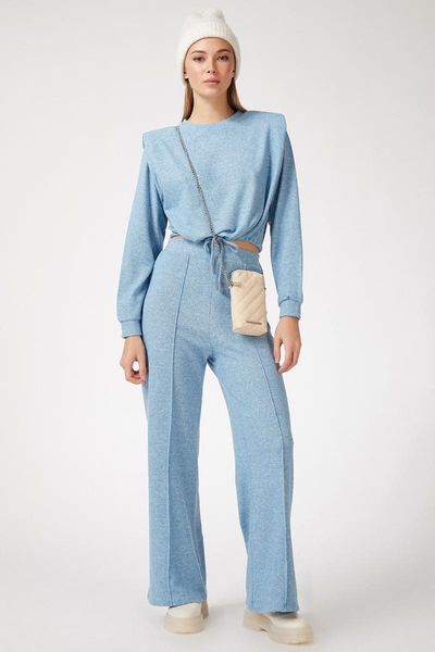 happiness ist. women's shoulder pads wool viscose tracksuit set hc00219, Black;blue
happiness ist. women's shoulder pads wool viscose tracksuit set hc00219, Black;blue
