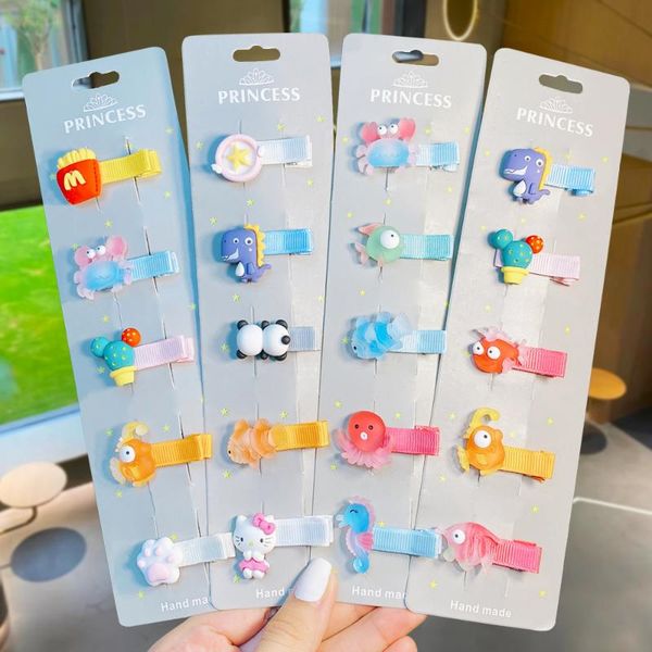 5pcs/set cartoon fruits animal hair clip children sweet hairpins barrettes hair ornament clip fashion accessories headwear, Slivery;white
5pcs/set cartoon fruits animal hair clip children sweet hairpins barrettes hair ornament clip fashion accessories headwear, Slivery;white