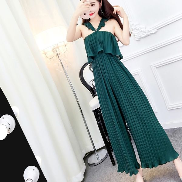 women's summer girdle of frilly halte back-less chiffon leg-leg-length overalls full length 5i6a, Black;gray
women's summer girdle of frilly halte back-less chiffon leg-leg-length overalls full length 5i6a, Black;gray