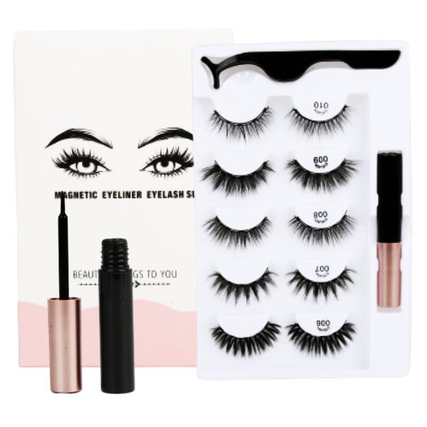 false eyelashes 5 pairs eye lashes magnetic eyeliner set magnet extension liquid tweezer waterproof
false eyelashes 5 pairs eye lashes magnetic eyeliner set magnet extension liquid tweezer waterproof