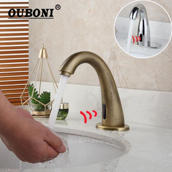 ouboni antique brass bathroom sensor faucet chrome automatic touch water saving inductive electric power mixer tap faucet
ouboni antique brass bathroom sensor faucet chrome automatic touch water saving inductive electric power mixer tap faucet