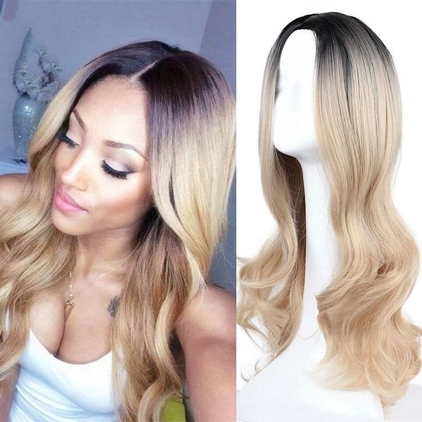 synthetic wigs sinuo blonde ombre for women long wavy cosplay hair perruques middle part natural daily heat resistant fiber, Black
synthetic wigs sinuo blonde ombre for women long wavy cosplay hair perruques middle part natural daily heat resistant fiber, Black