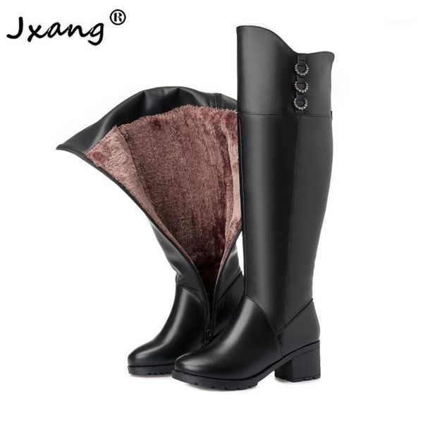 boots jxang winter genuine cowhide wool women shoes high heeled long knee warm snow lady fashion black1, Black
boots jxang winter genuine cowhide wool women shoes high heeled long knee warm snow lady fashion black1, Black