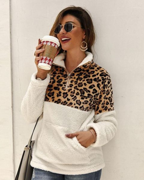 2020 winter fleece sweater fashion leopard patchwork fluffy thick sweaters warm zipper pullovers women winter coat sherpa 1, White;black
2020 winter fleece sweater fashion leopard patchwork fluffy thick sweaters warm zipper pullovers women winter coat sherpa 1, White;black