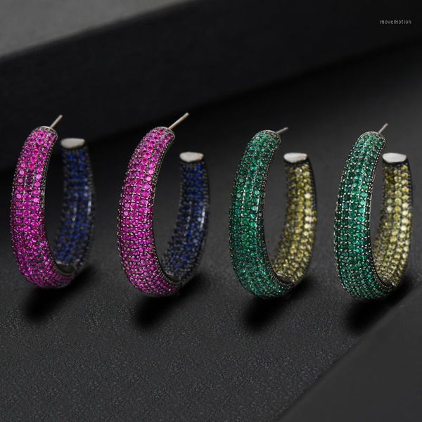godki 2020 trendy multicolor cz hoop earrings dubai colorful women bridal wedding jewelry aperture earring pulseras mujer moda1, Golden;silver
godki 2020 trendy multicolor cz hoop earrings dubai colorful women bridal wedding jewelry aperture earring pulseras mujer moda1, Golden;silver