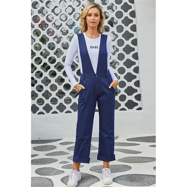 autumn dark blue wash vintage wide leg denim overall women v neck high waist front zipper button overalls jumpsuits plus size 201223
autumn dark blue wash vintage wide leg denim overall women v neck high waist front zipper button overalls jumpsuits plus size 201223