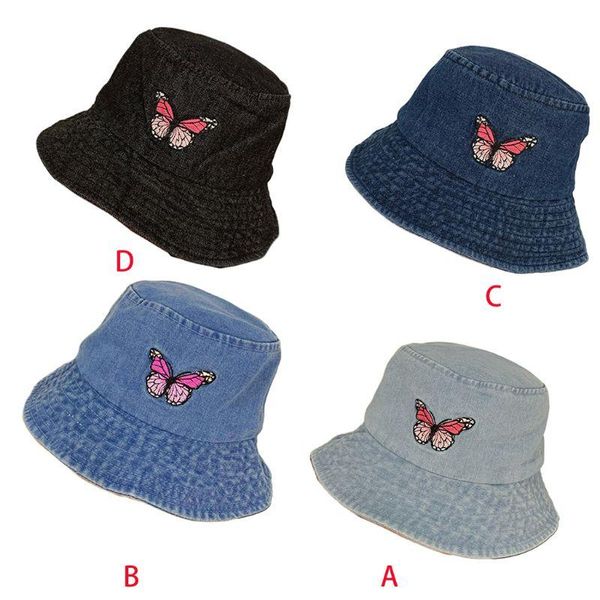 washed denim cotton bucket hat butterfly embroidery panama fisherman cap 2xpd, Blue;gray
washed denim cotton bucket hat butterfly embroidery panama fisherman cap 2xpd, Blue;gray