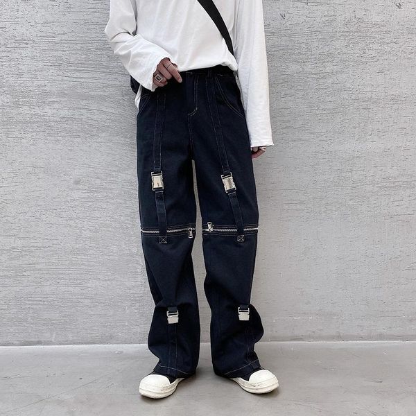 мужской streetwear hip hop fashion show white black pants stage одежда для мужчин регулируемая zipper casual straight pant брюки
мужской streetwear hip hop fashion show white black pants stage одежда для мужчин регулируемая zipper casual straight pant брюки