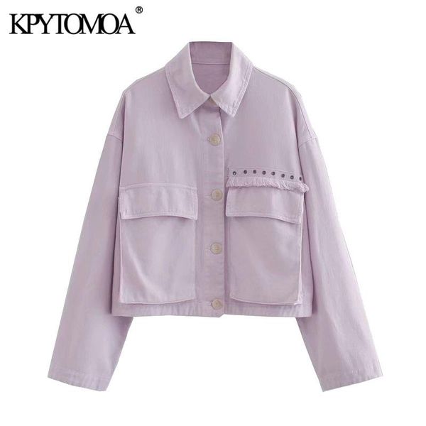 kpytomoa women 2020 fashion fringe appliques loose cropped jacket coat vintage long sleeve pockets female outerwear chic bbyjno lg2010, White;black
kpytomoa women 2020 fashion fringe appliques loose cropped jacket coat vintage long sleeve pockets female outerwear chic bbyjno lg2010, White;black