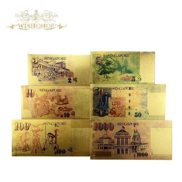 6pcs set new singapore banknotes 2 5 10 50 100 1000 sgd banknote in 24k gold plated fake money for collection sqcqbh pingtoy
6pcs set new singapore banknotes 2 5 10 50 100 1000 sgd banknote in 24k gold plated fake money for collection sqcqbh pingtoy