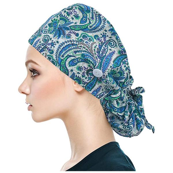 retro men's and women's cotton printing skullies operating room skullies hat beautician dustproof gourd hat muslim, Blue;gray
retro men's and women's cotton printing skullies operating room skullies hat beautician dustproof gourd hat muslim, Blue;gray