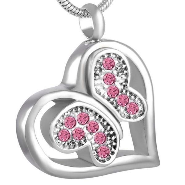 pendant necklaces 8563 wholesale or retail pink/black/white crytsal butterfly in my heart stainless steel cremation jewelry urn necklace, Silver
pendant necklaces 8563 wholesale or retail pink/black/white crytsal butterfly in my heart stainless steel cremation jewelry urn necklace, Silver