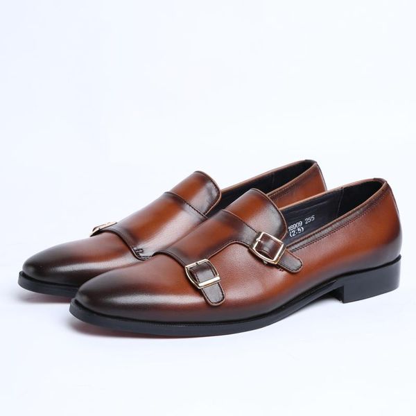 men's leather shoes wear leather shoes men's style cattle wedding cow buckle business formal, Black 
men's leather shoes wear leather shoes men's style cattle wedding cow buckle business formal, Black