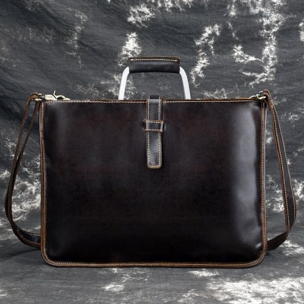 briefcases luxury handle handbag 14' lapcomputer business briefcase genuine leather men crossbody shoulder bag office file pack
briefcases luxury handle handbag 14' lapcomputer business briefcase genuine leather men crossbody shoulder bag office file pack