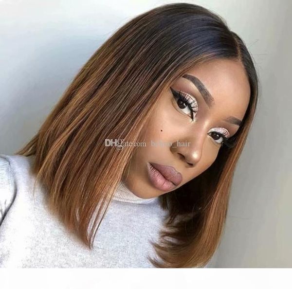 full lace human hair wig short bob wig ombre t1b 30 brazilian virgin hair pre plucked hairline 150% density bleached knots, Black;brown
full lace human hair wig short bob wig ombre t1b 30 brazilian virgin hair pre plucked hairline 150% density bleached knots, Black;brown