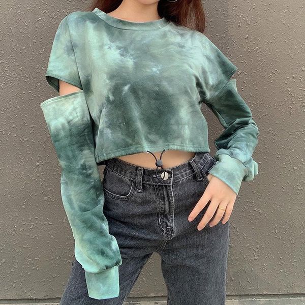 women tie dye print crop hollow long sleeve t-shirt autumn fashion streetwear vintage clothes tshirt female casual tee, White
women tie dye print crop hollow long sleeve t-shirt autumn fashion streetwear vintage clothes tshirt female casual tee, White