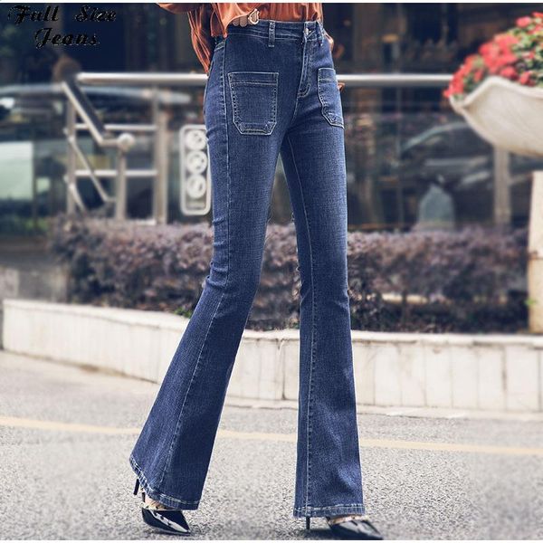women's jeans plus size extra long pocket flare pants 2xl women vintage blue mid waist wide leg bell-bottom denim trousers
women's jeans plus size extra long pocket flare pants 2xl women vintage blue mid waist wide leg bell-bottom denim trousers