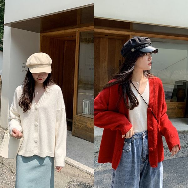 c8899 purple new v-neck autumn cardigan women's spring and knitted 2020 online red sweater coat oose outside lazy coat 7mpoz, White;black
c8899 purple new v-neck autumn cardigan women's spring and knitted 2020 online red sweater coat oose outside lazy coat 7mpoz, White;black